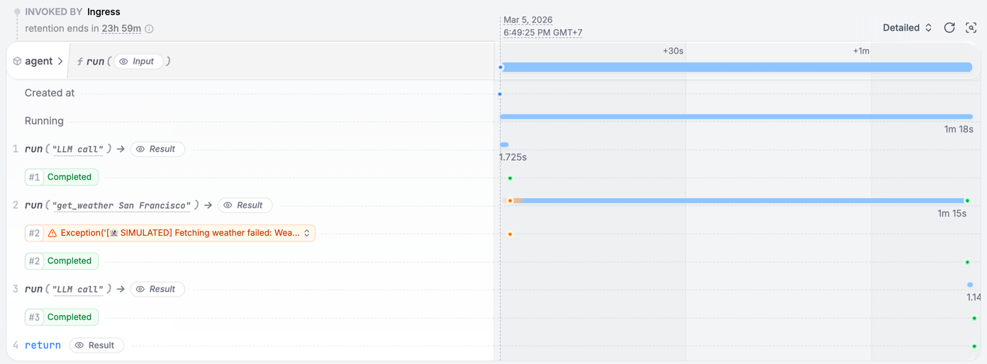 Restate UI Durable Execution